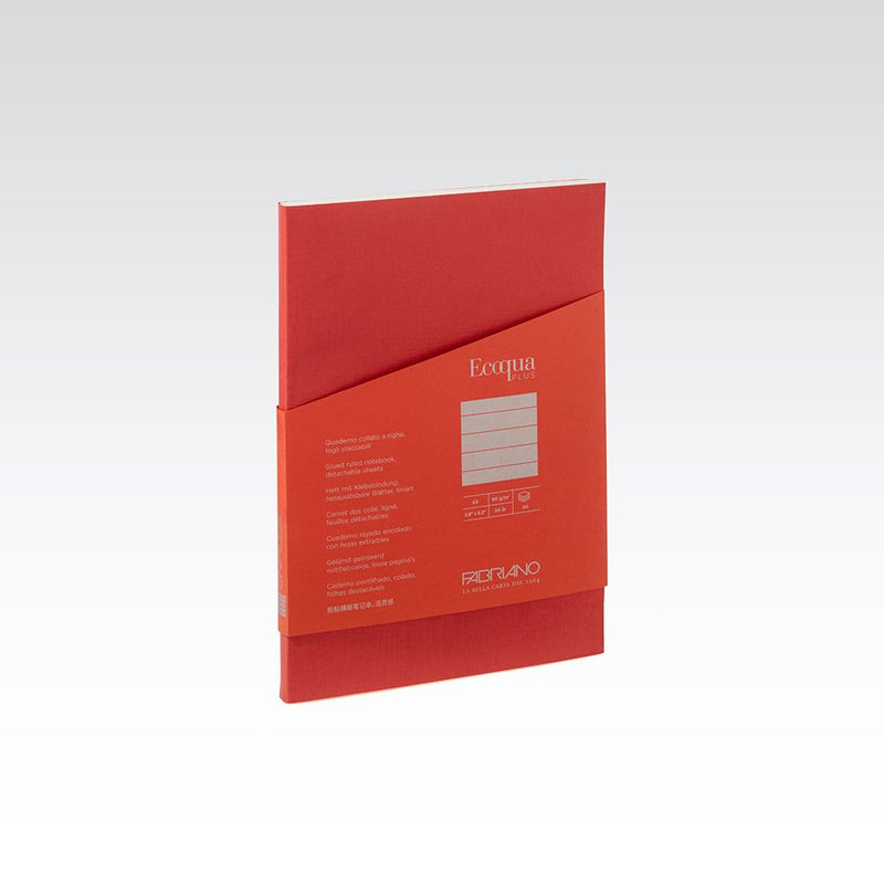 Fabriano Ecoqua Plus Glued Notebook 90gsm Lined A5