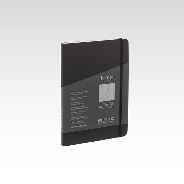 Fabriano Ecoqua Plus Stitch Notebook 90gsm Dots A5#Colour_BLACK