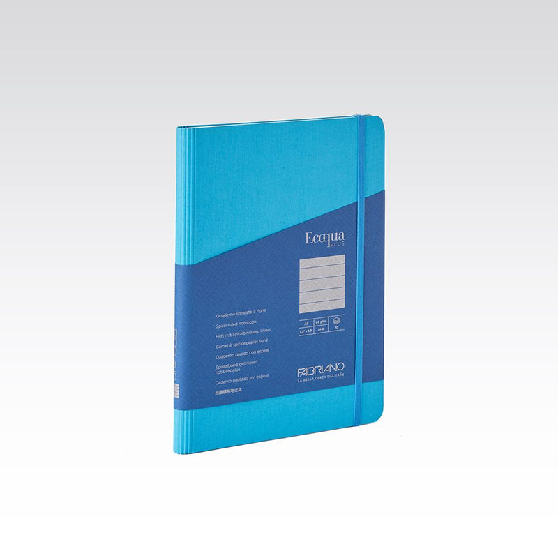 Fabriano Ecoqua Plus Hidden Spiral Notebook 90gsm Lined A5