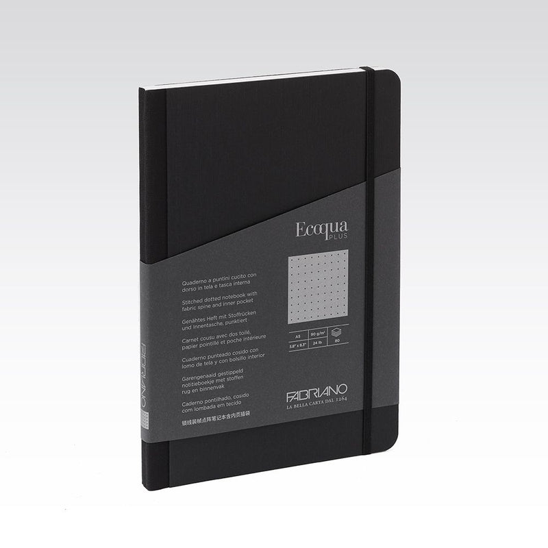 Fabriano Ecoqua Plus Fabric Notebook 90gsm Dots A5