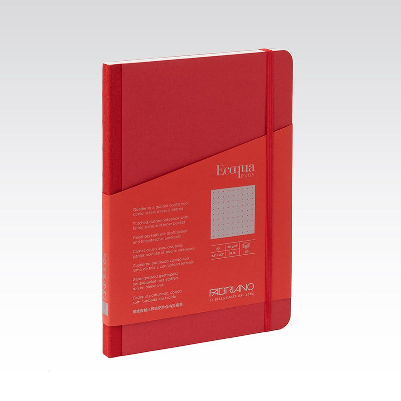 Fabriano Ecoqua Plus Fabric Notebook 90gsm Dots A5