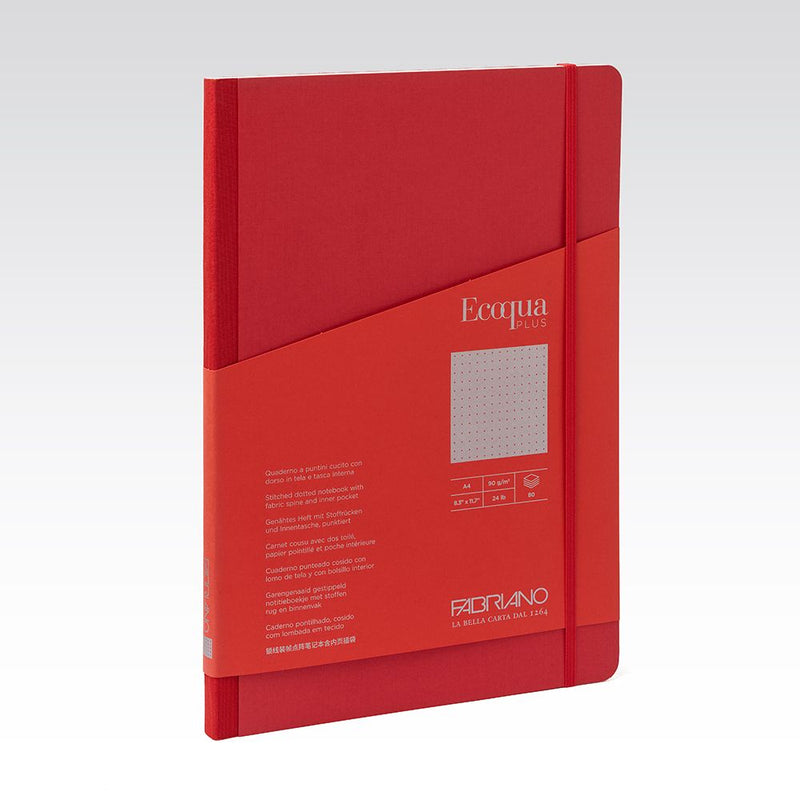 Fabriano Ecoqua Plus Fabric Notebook 90gsm Dots A4