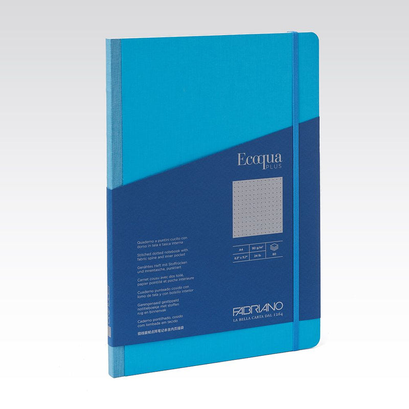 Fabriano Ecoqua Plus Fabric Notebook 90gsm Dots A4