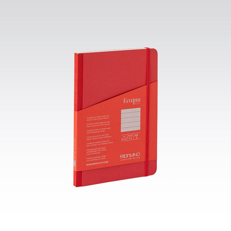 Fabriano Ecoqua Plus Fabric Notebook 90gsm Lined A5