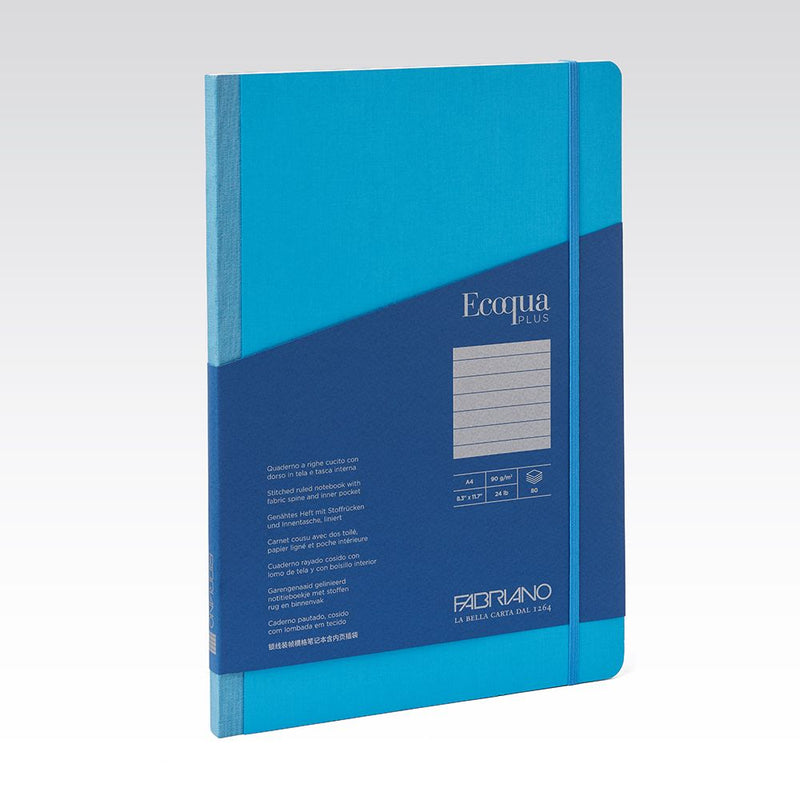 Fabriano Ecoqua Plus Fabric Notebook 90gsm Lined A4