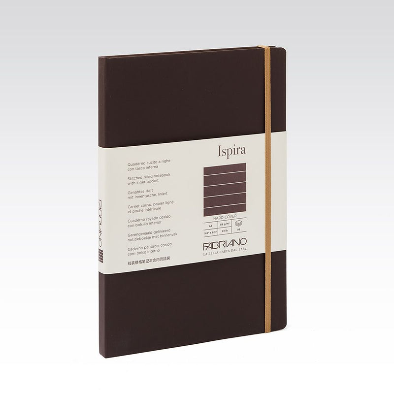 Fabriano Ispira Hard Cover Notebook 85gsm Lined A5