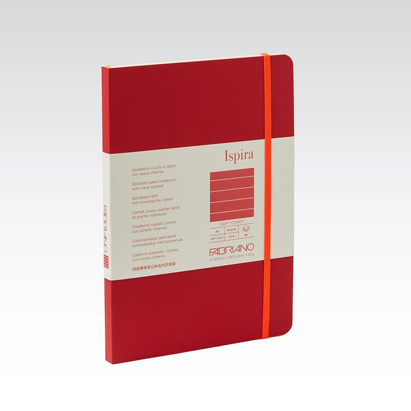 Fabriano Ispira Soft Cover Notebook 85gsm Lined A5