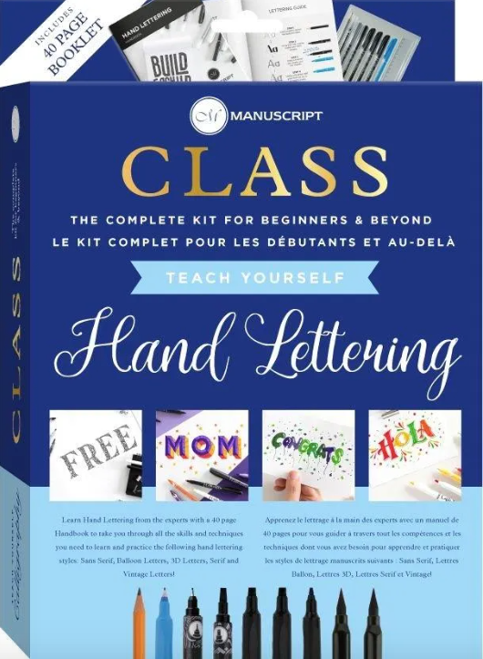 Manuscript Class Teach Yourself Hand Lettering Kit