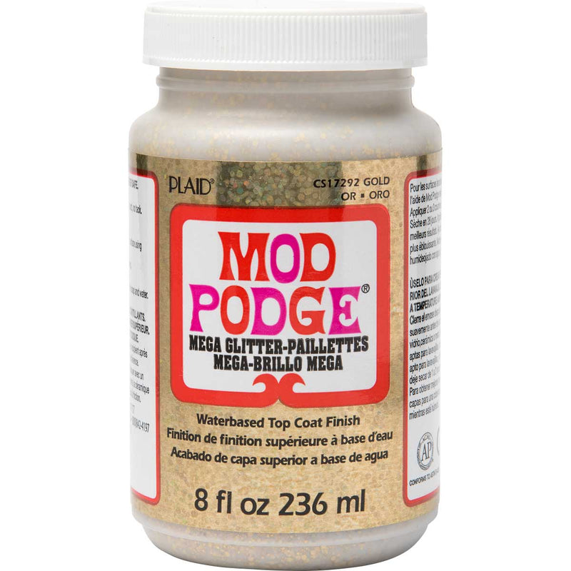 Mod Podge Mega Glitter Gold 8oz/237ml