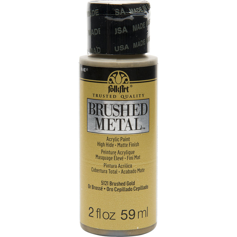 Folk Art Brushed Metal Acrylic Craft Paint 2oz/59ml