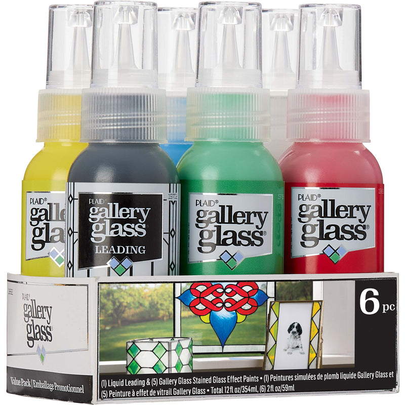 Plaid Gallery Glass 59ml Basic Set Of 6