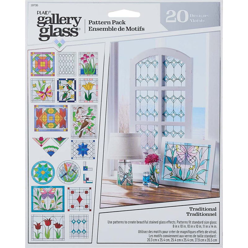 Plaid Gallery Glass Pattern Pack Traditional Pack Of 20 Designs