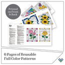 Plaid Gallery Glass Pattern Pack Floral Pack Of 17 Designs