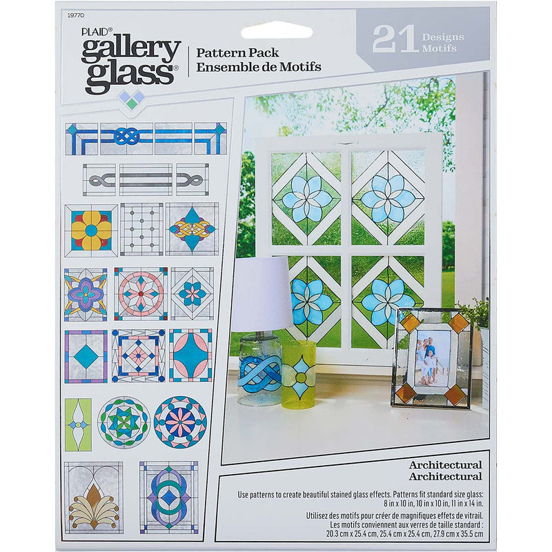 Plaid Gallery Glass Pattern Pack Architectural Pack Of 21 Designs