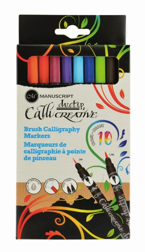 Manuscript Callicreative Duotip Brushes Pack Of 10