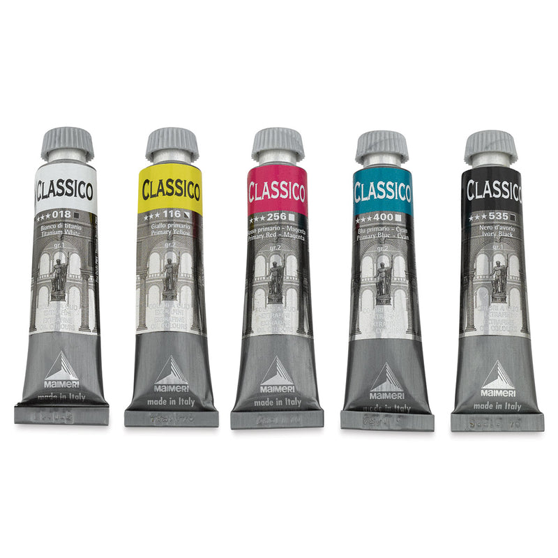 Maimeri Classico Oil Paint Primary Colour Paints 20ml Set of 5