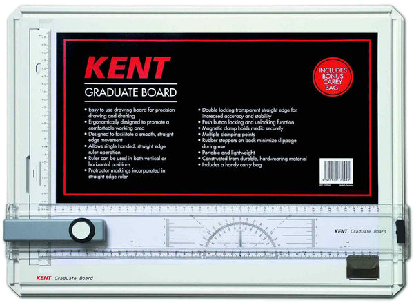 Kent Drawing Board Graduate A3 Double Lock