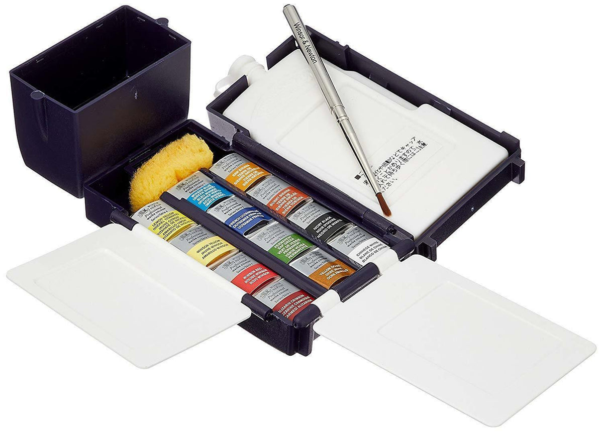 Winsor & Newton Professional Watercolour Field Pocket Set Of 12 Half Pans Hobby Land