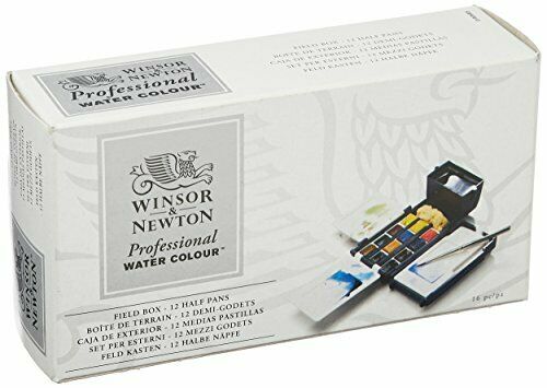 Winsor & Newton Professional Watercolour Field Pocket - Set Of 14 Half Pans