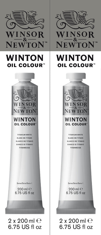 Winsor & Newton Winton Oil Twin Pack 200ml Titanium White