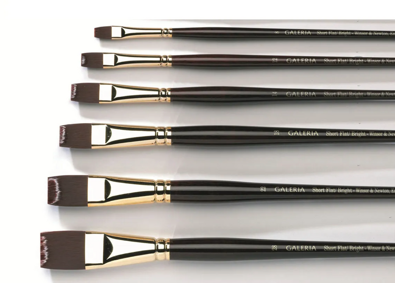 Winsor & Newton Galeria Long Handle Flat Brushes
