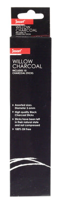 Jasart Willow Charcoal Assorted Pack Of 10