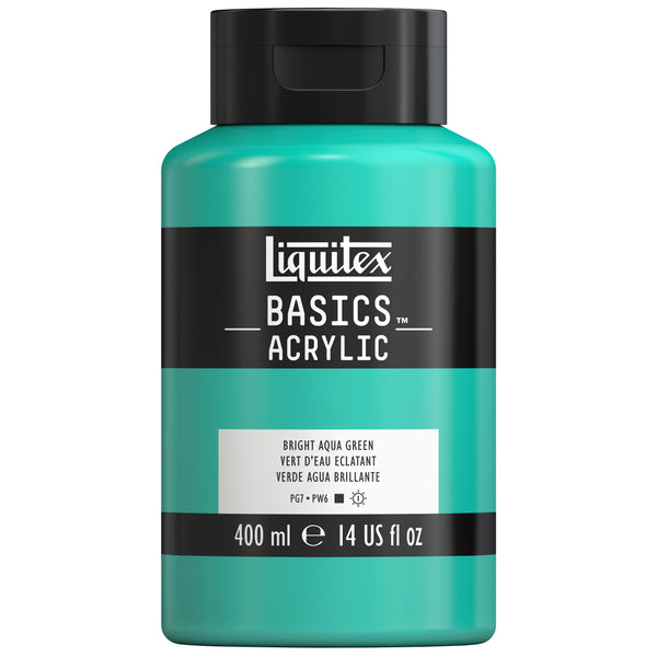 Liquitex Basics Acrylic Paint 400ml#Colour_BRIGHT AQUA GREEN