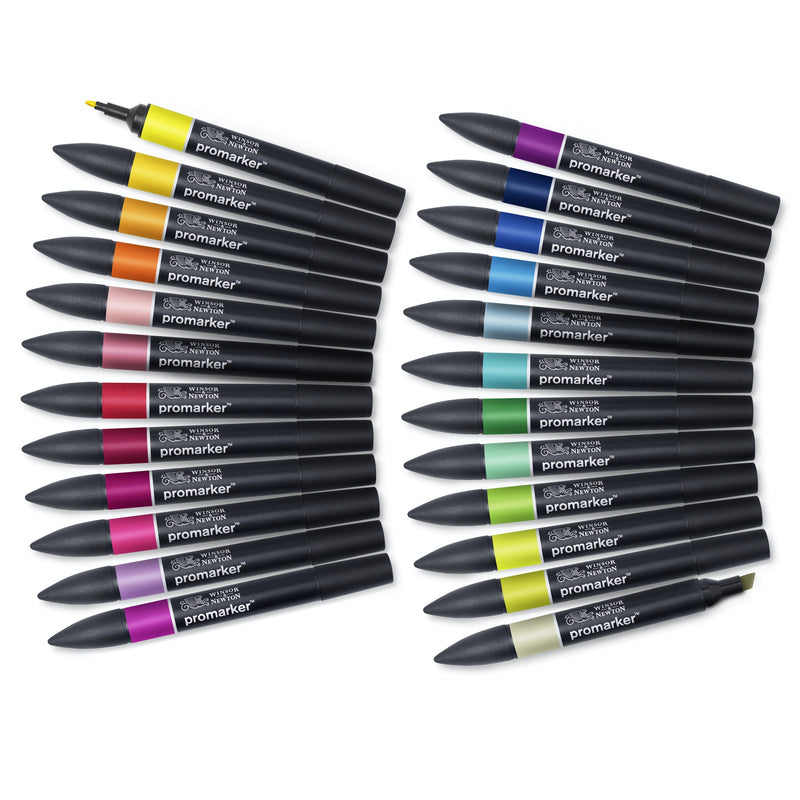 Winsor & Newton Promarker Wallet Of 24