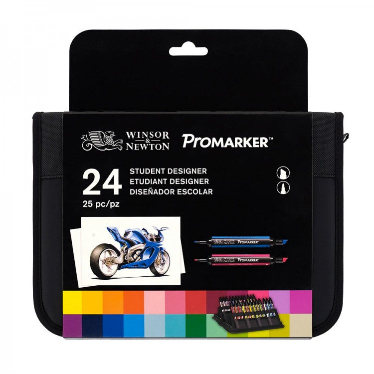 Winsor & Newton Promarker Wallet Of 24