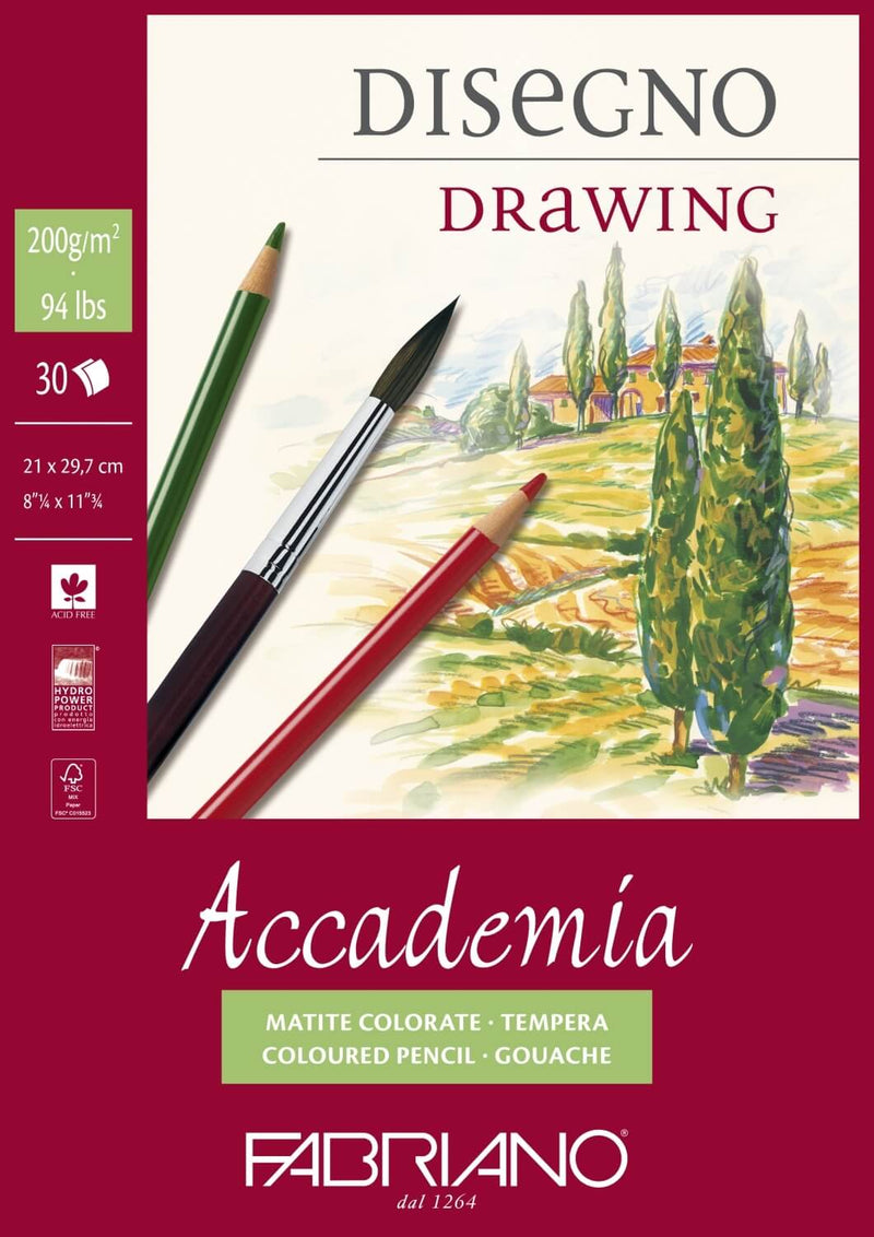 Fabriano Accademia Sketch Pad 200gsm 30 Sheet