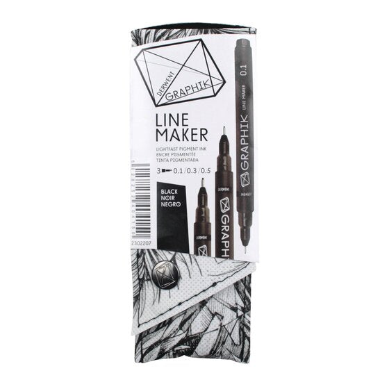 Derwent Line Maker Set Of 3#colour_BLACK