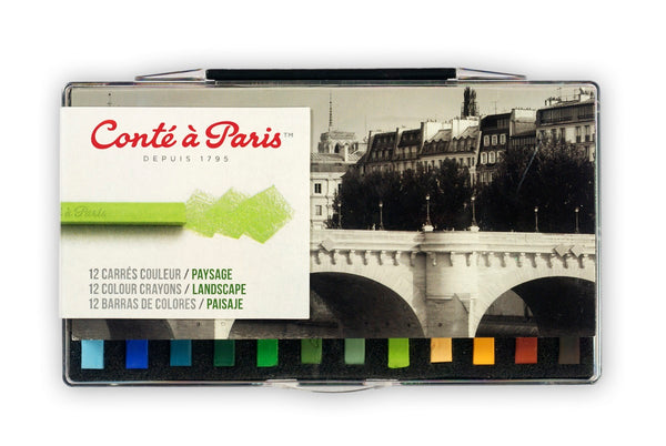 Conte Carre Crayon Landscape Colours Set Of 12