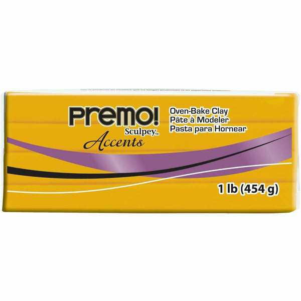 Sculpey Premo Accent Oven Bake Clay 454g#Colour_Gold