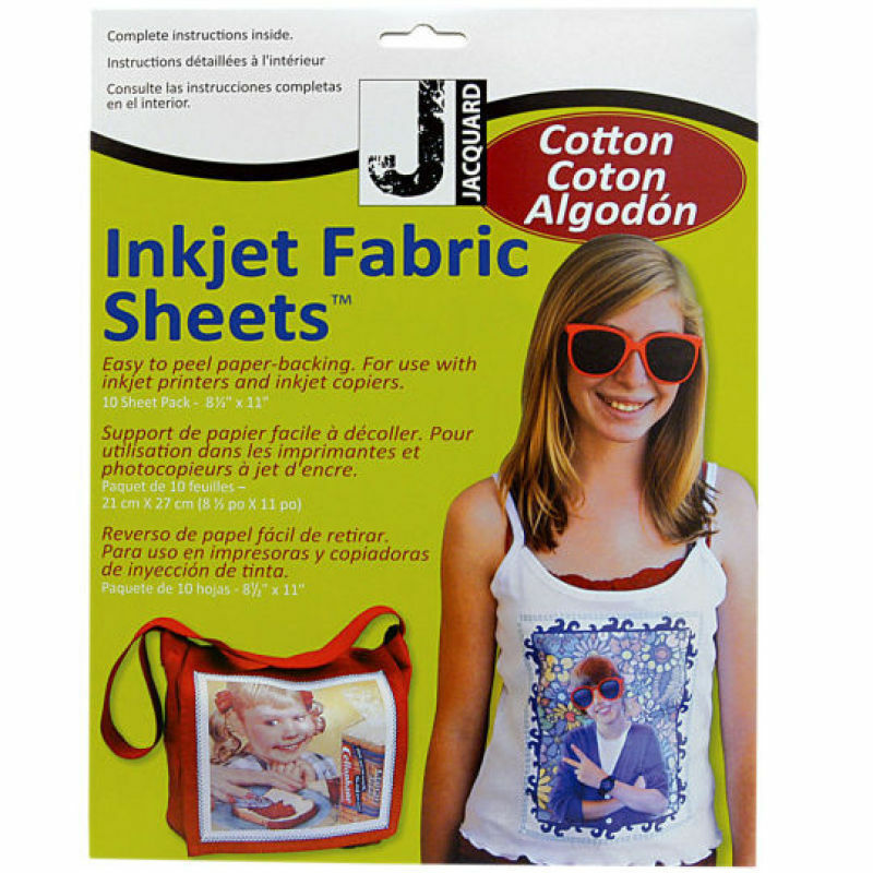 jacquard inkjet cotton 21x27cm pack of 10