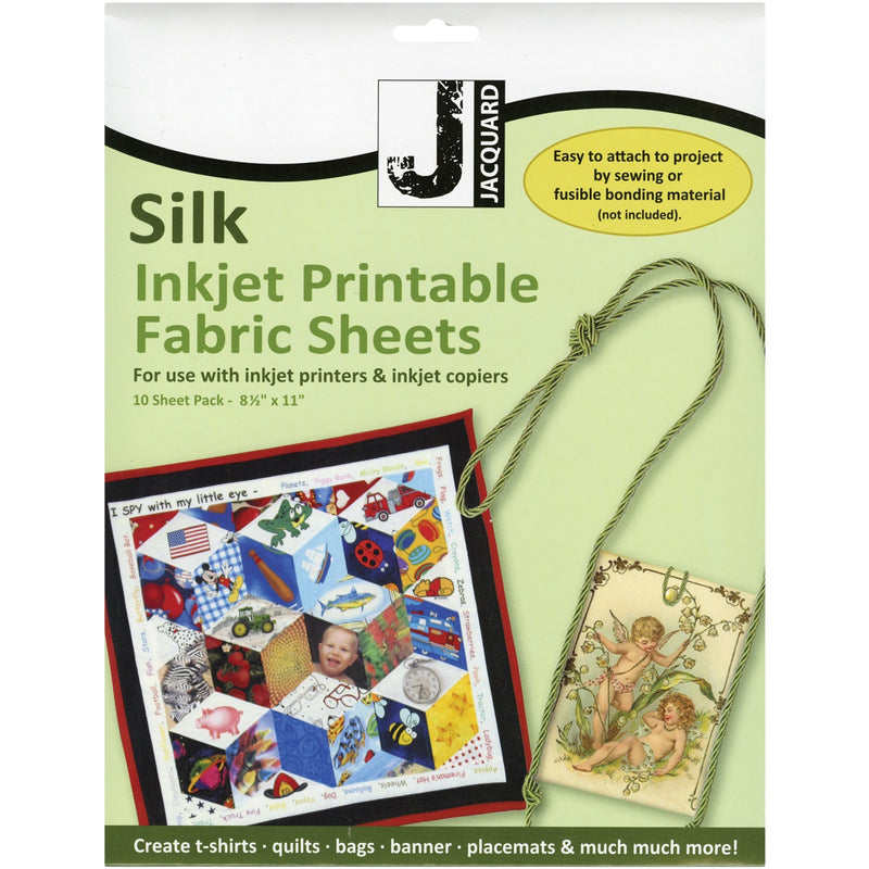 jacquard inkjet silk fabric sheets pack of 10