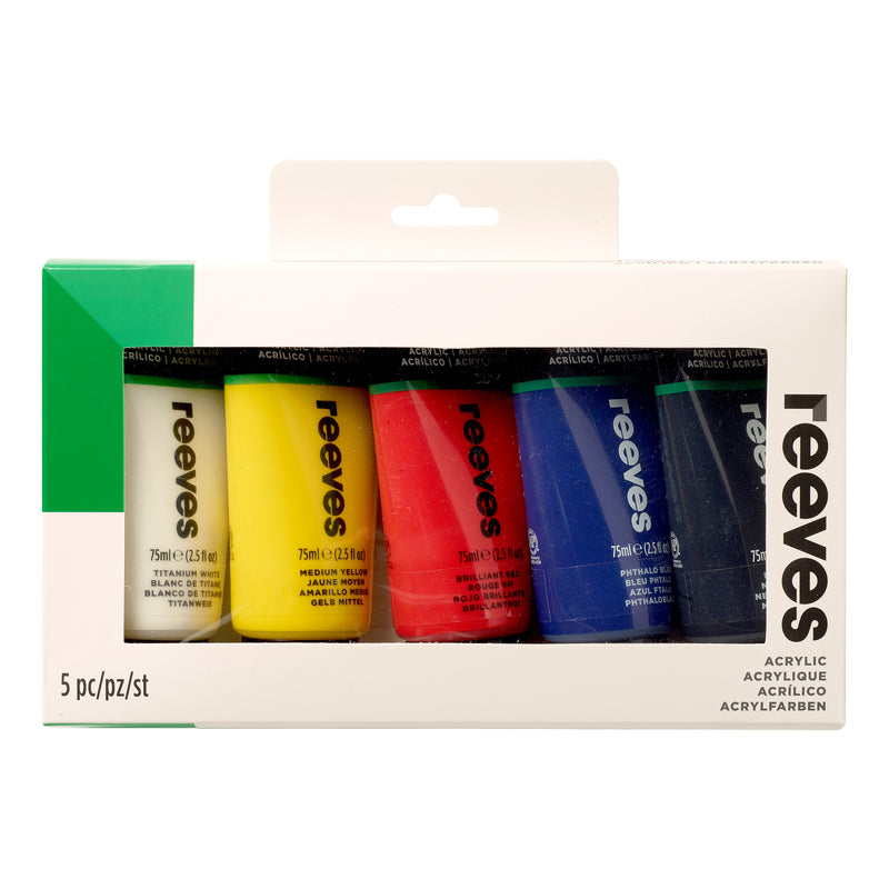 Reeves Acrylic Paint Set Set Of 5