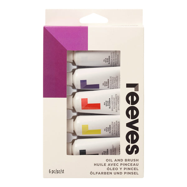 Reeves Oil Paint 22ml Set Of 5 With Brush