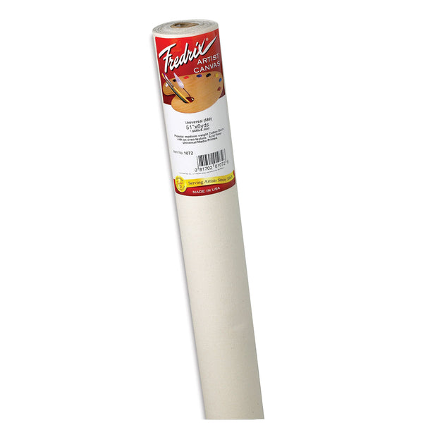 Fredrix 1072 Universal Cotton Canvas Roll 61 Inch X 6 Yard