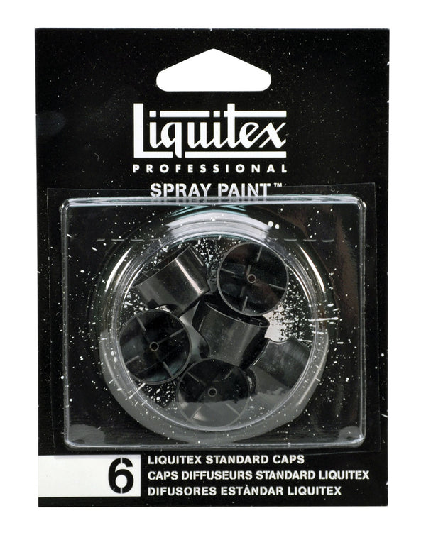 Liquitex Spray Paint Standard Nozzle Pack Of 6 Assorted