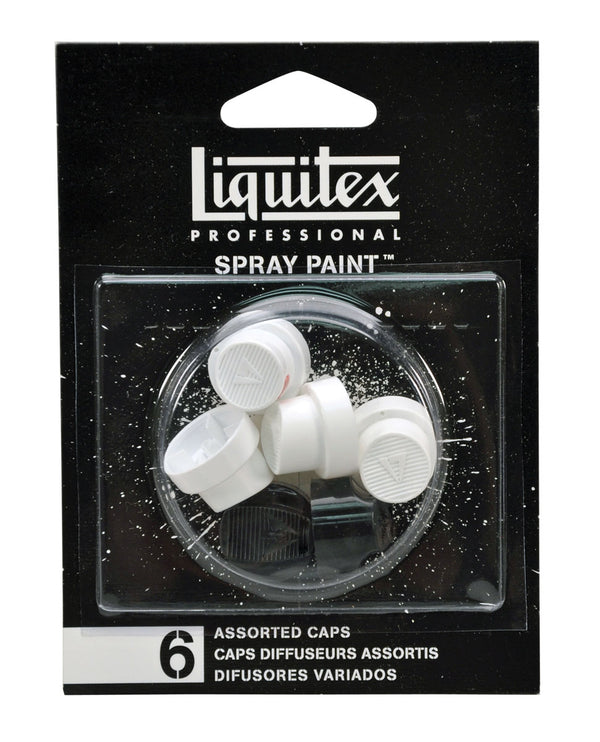 Liquitex Spray Paint Nozzle Pack Of 6 Assorted