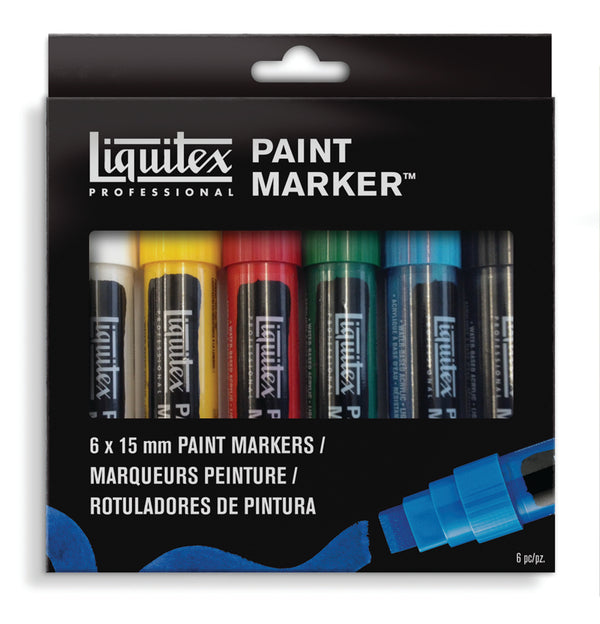 Liquitex Paint Marker 15mm Chisel Set Of 6
