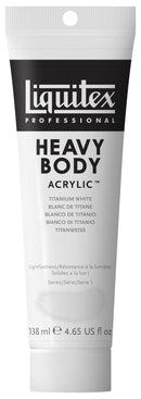Liquitex Heavy Body Acrylic Colour Large Sizes Titanium White (432) 138ml