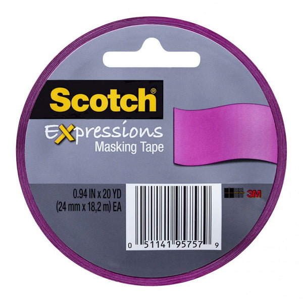 scotch expressions masking tape 3437-pnk-esf 24mmx18m pink