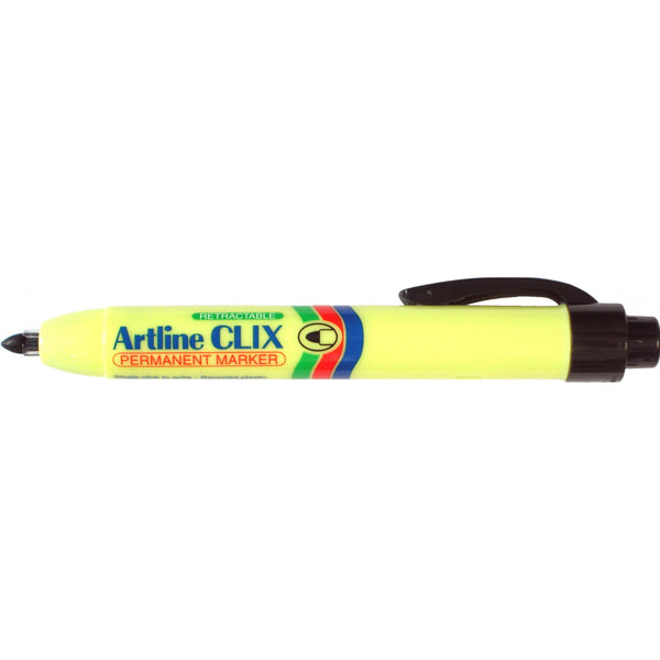artline 73 clix permanent market retractable 1.5mm bullet nib black box of 12