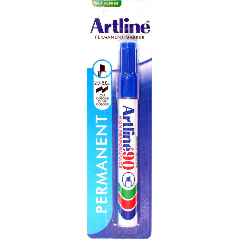 artline 90 permanent marker 5mm chisel nib