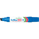 artline 100 permanent marker 12mm chisel nib pack of 6