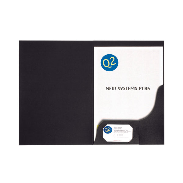 marbig® professional presentation folders a4 matte pack of 20#colour_BLACK