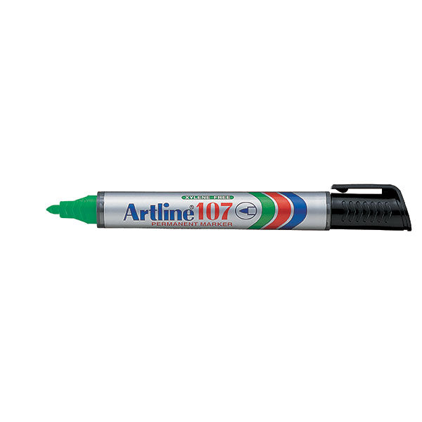 artline 107 easimark permanent marker 2mm bullet nib pack of 12