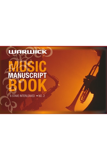 warwick music book no. 2 32-leaf 6 stave ruled 155x245mm