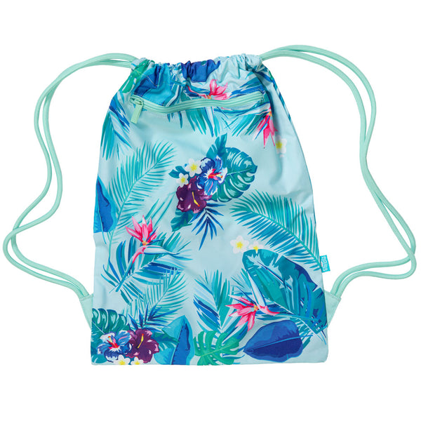 Spencil Beach Blooms Drawstring Sports Bag